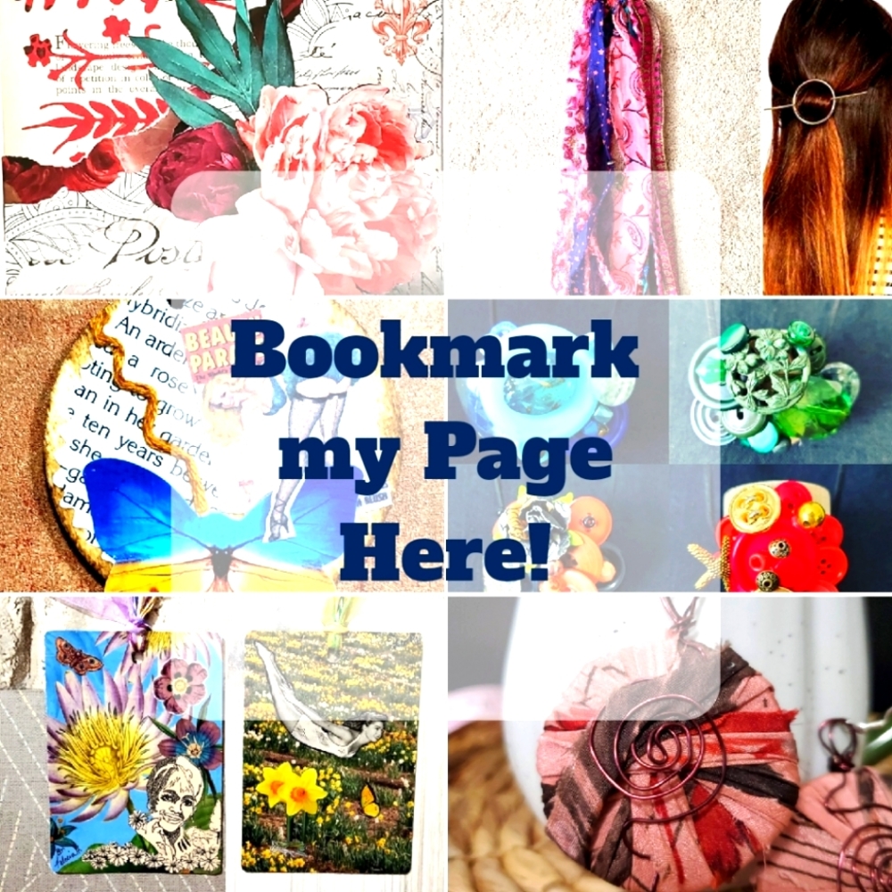HAND CRAFTED goodies! Bookmark my page here. I am relisting items all the time.